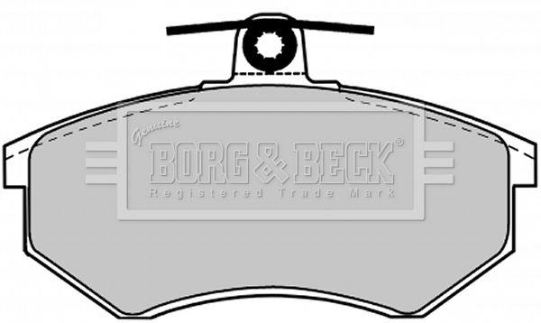 BORG & BECK Комплект тормозных колодок, дисковый тормоз BBP1027